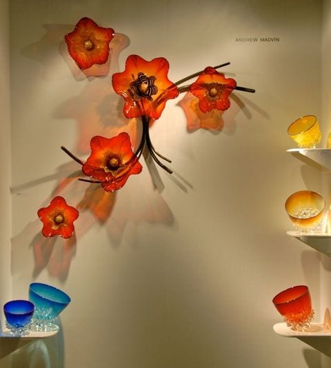 RED WALL FLOWERS