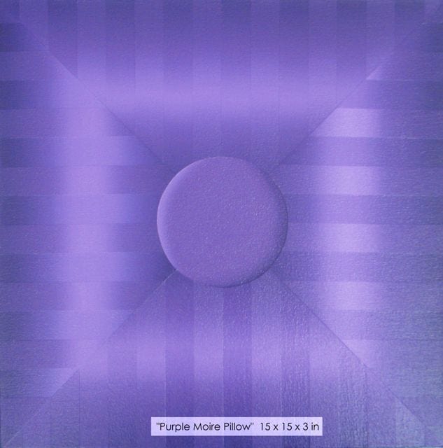 PURPLE MOIRE PILLOW