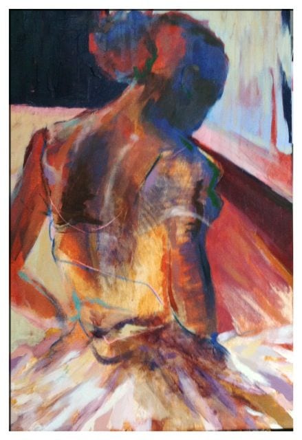 BACKSTAGE IN VIOLET (PRINT)