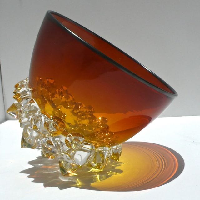 GOLD, TOPAZ, BLACK THORN VESSEL