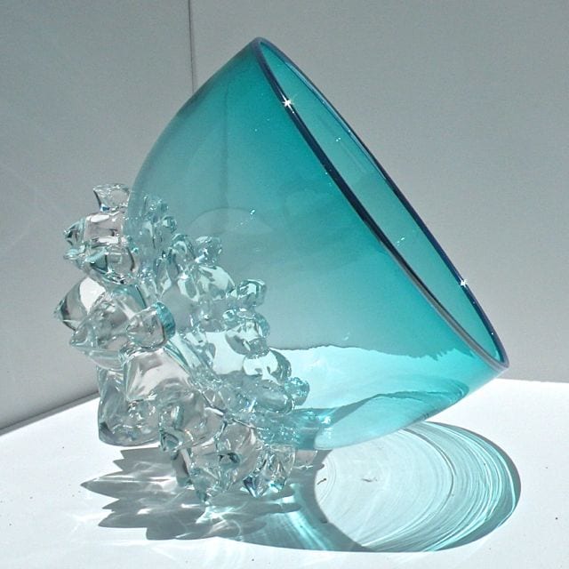 AQUA & SILVER THORN VESSEL
