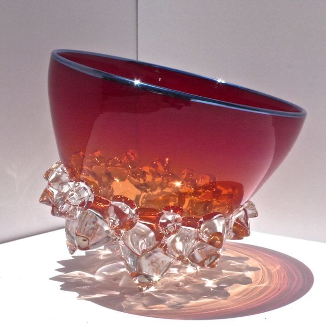 RED & SILVER THORN VESSEL