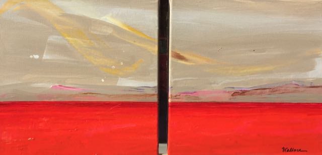 RED LANDSCAPE DIPTYCH