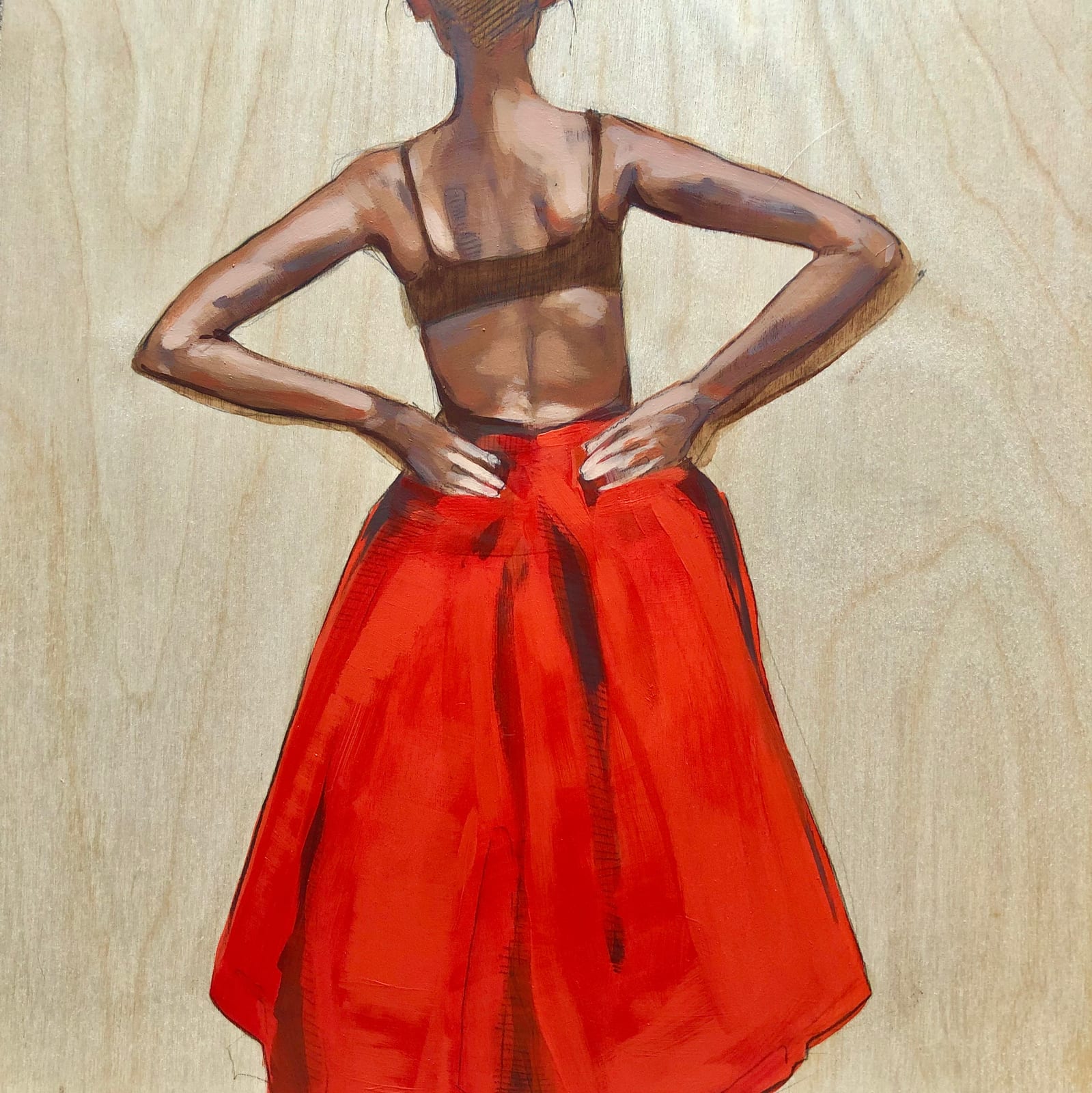 POSING IN POPPY RED III