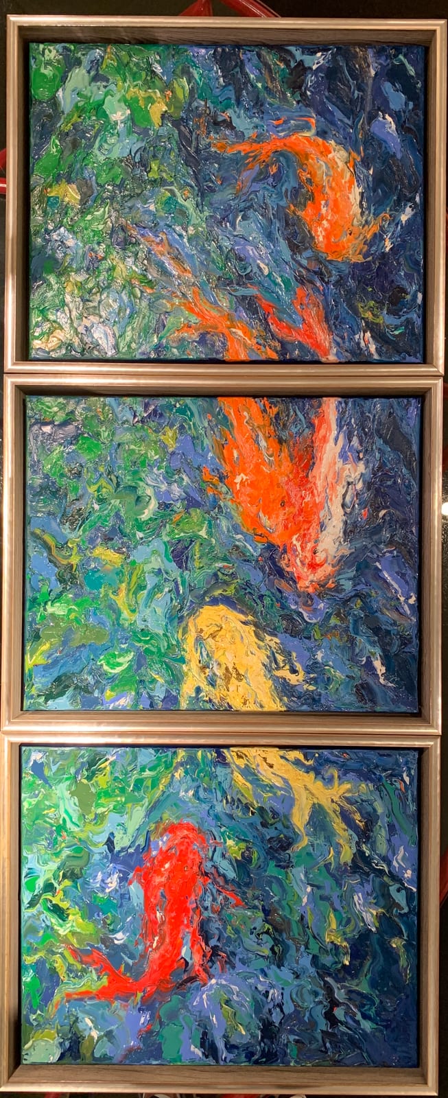 MAJESTIC KOI TRIPTYCH 
