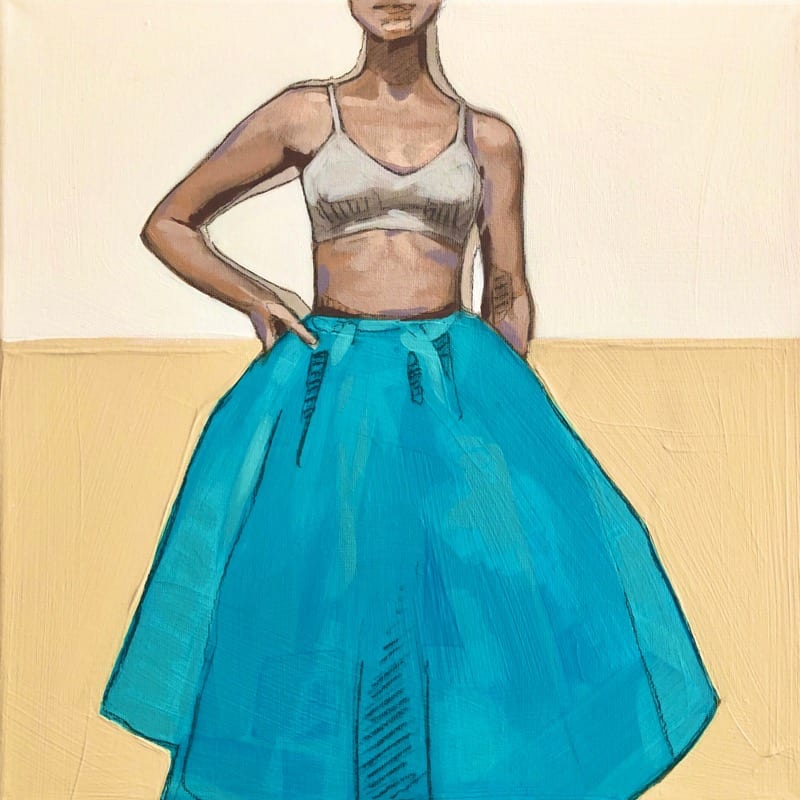POSING IN AQUA 