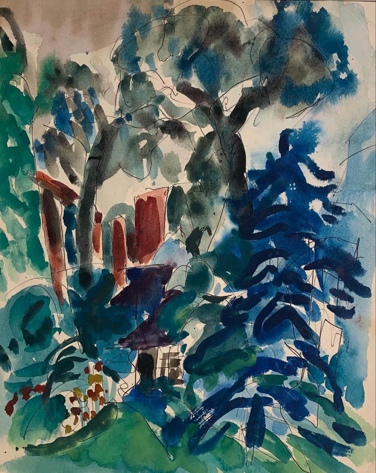 MID CENTURY WATERCOLOR 3