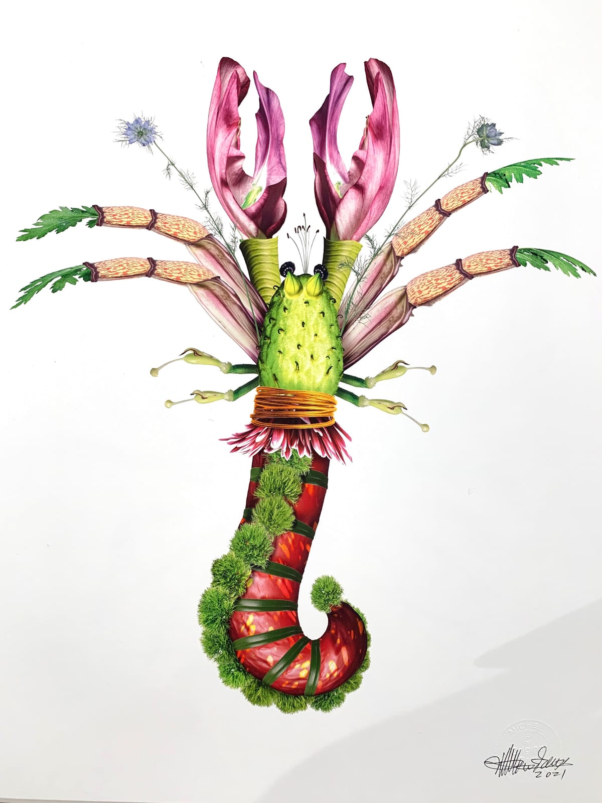 FLORAL LOBSTER 2
