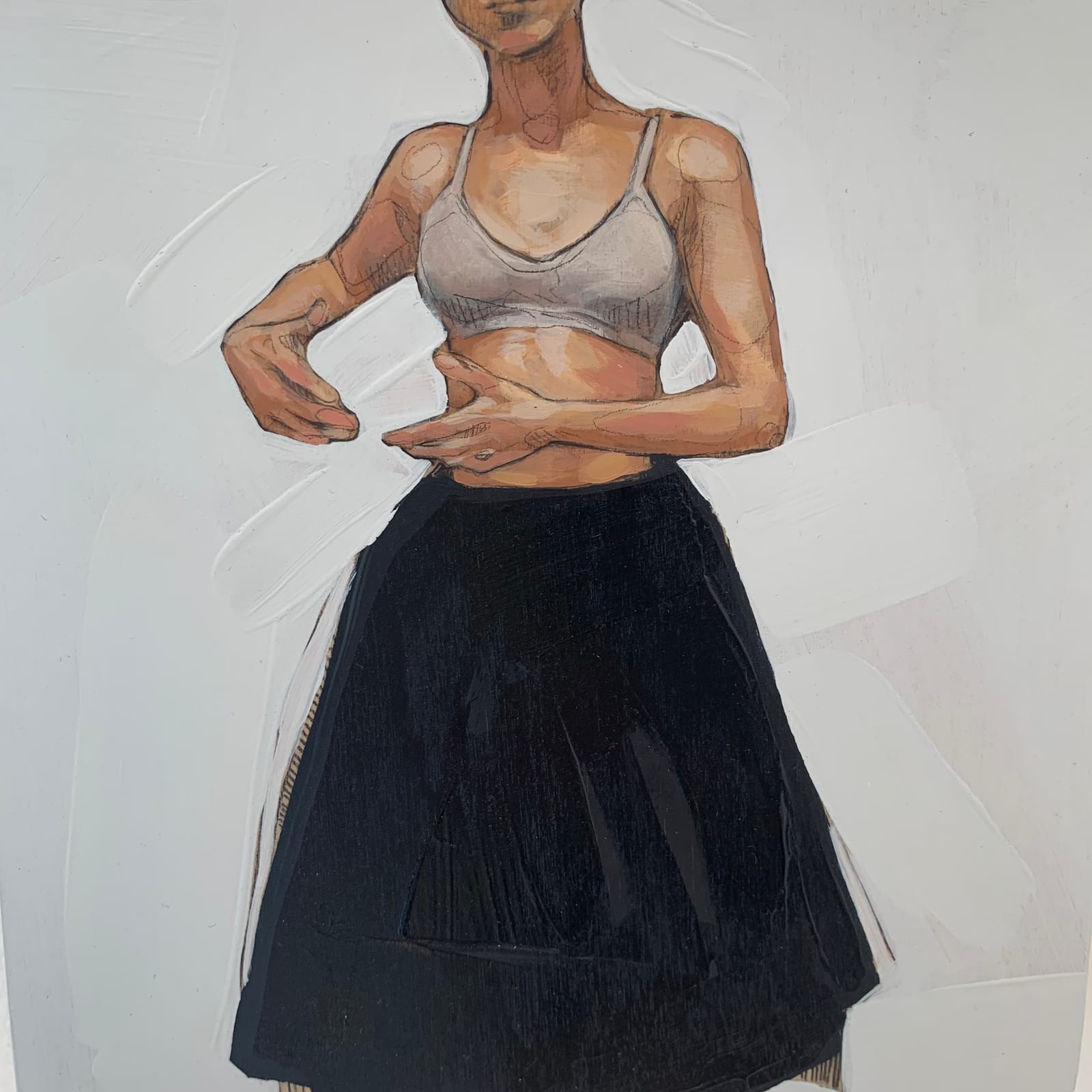 BLACK SKIRT - POSING