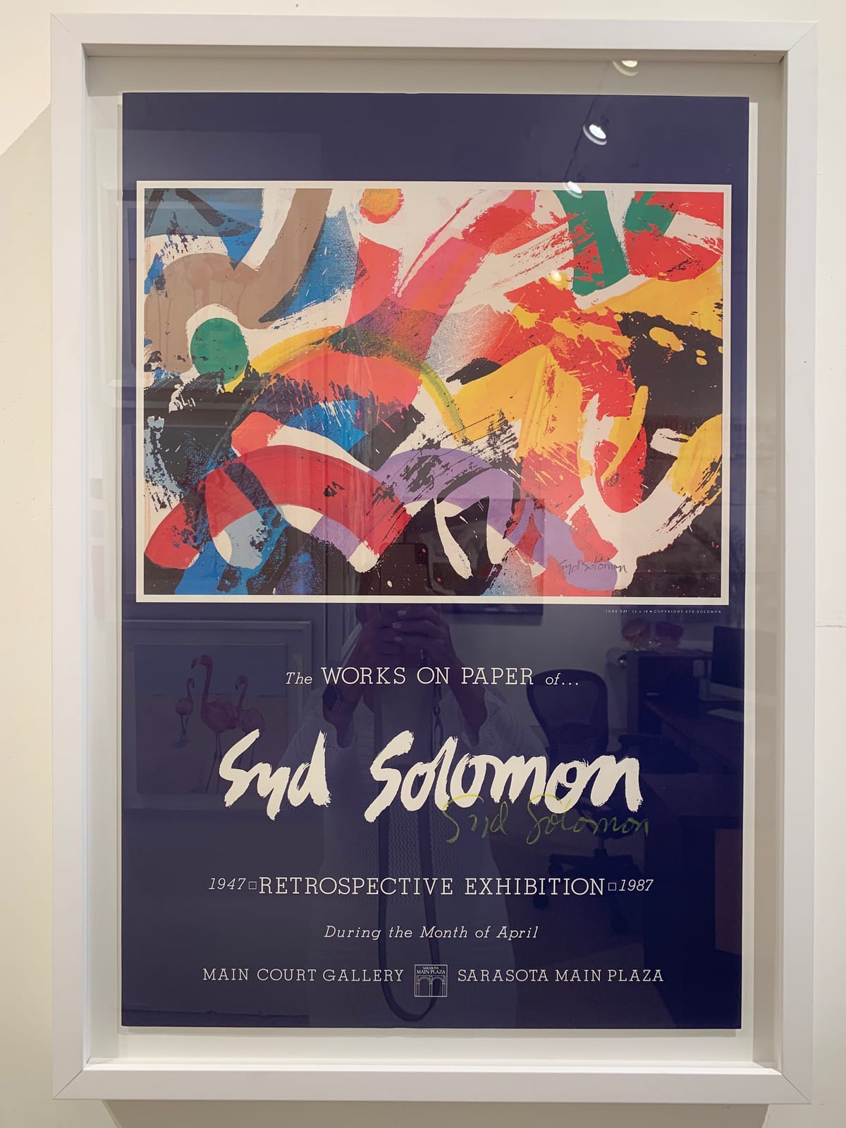 1987 RETROSPECTIVE POSTER - SIGNED