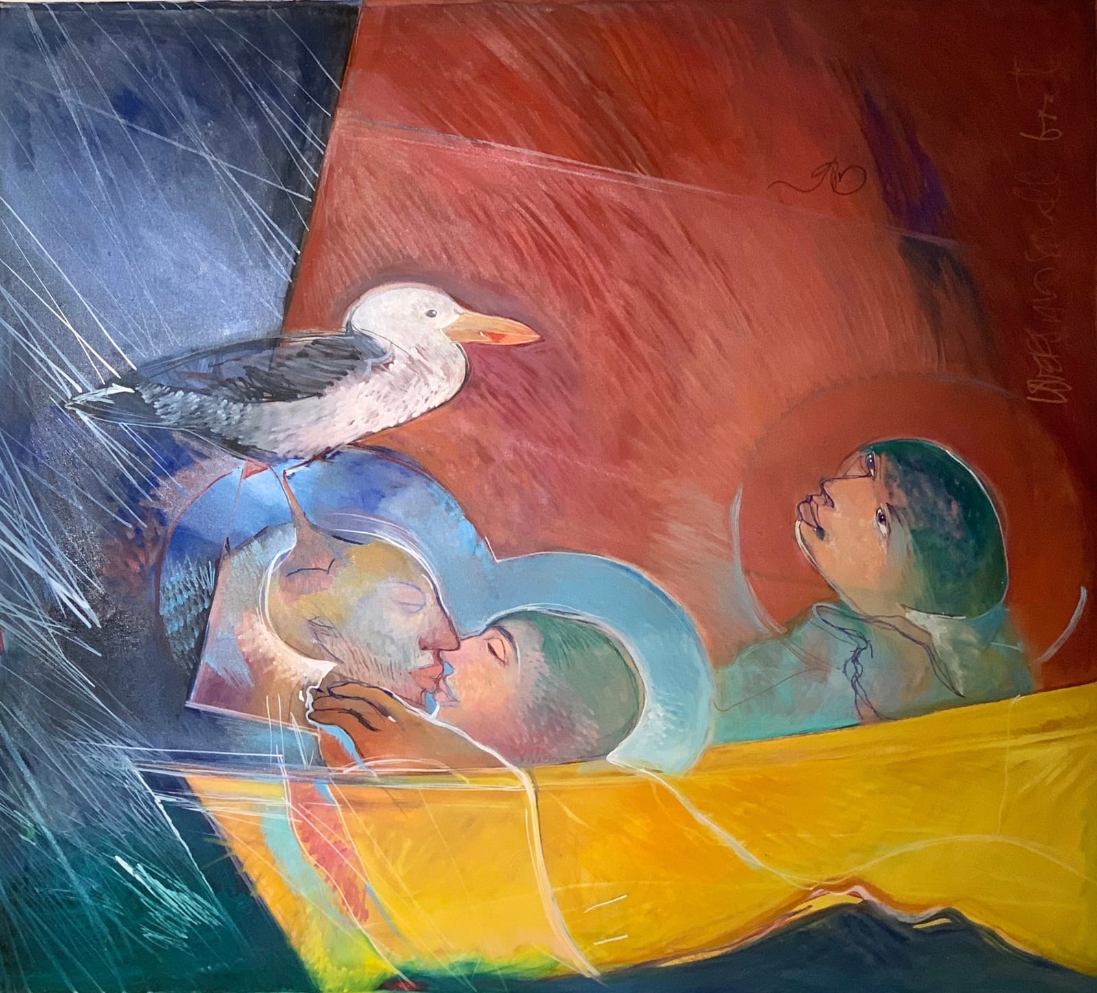 LOVERS IN A SMALL BOAT 