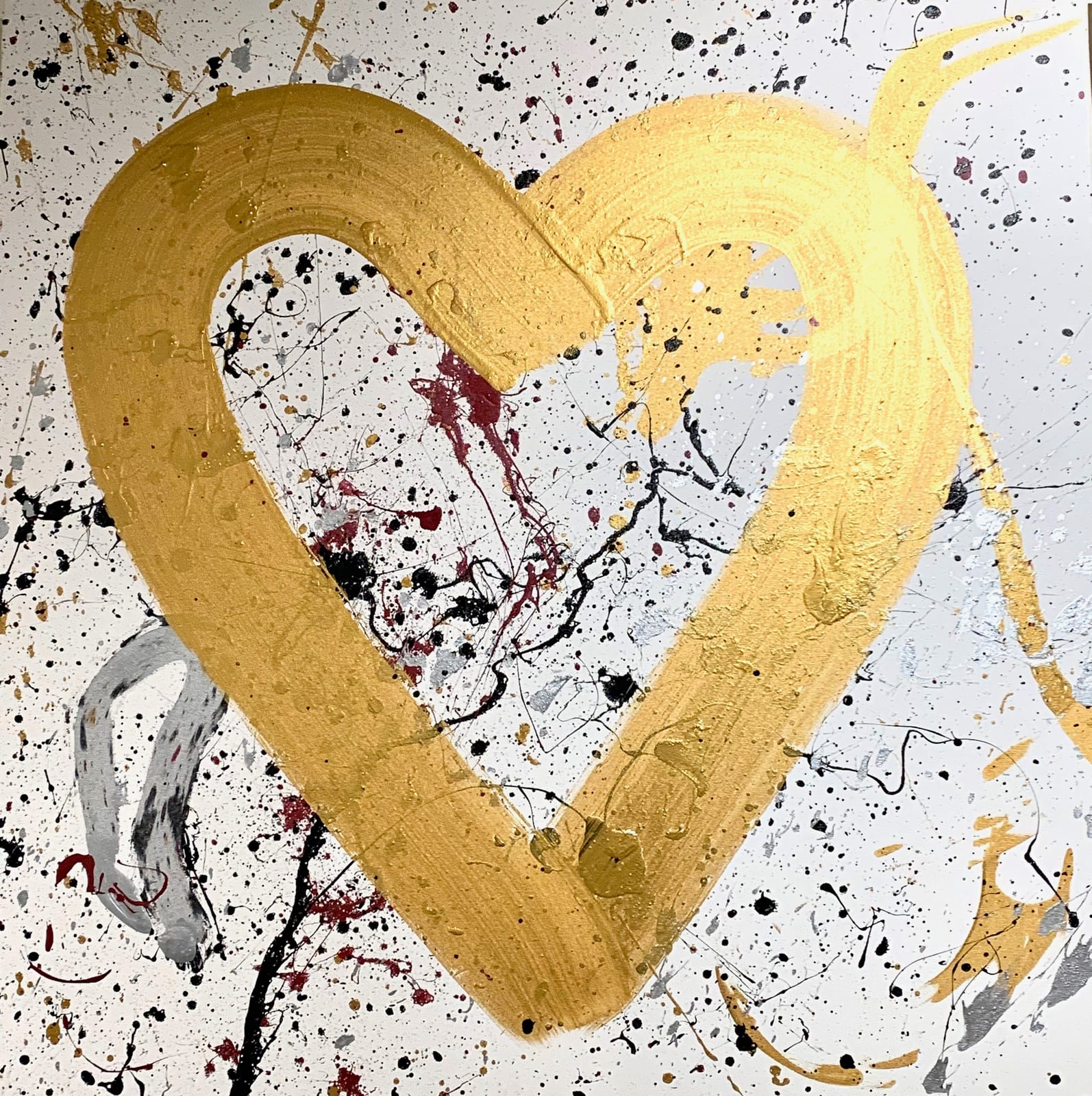 GILDED GOLD HEART 