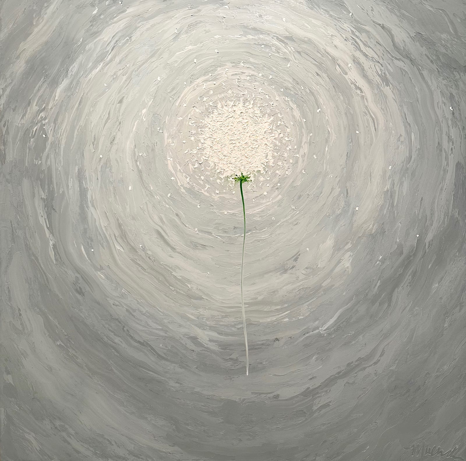 PEWTER DANDELION