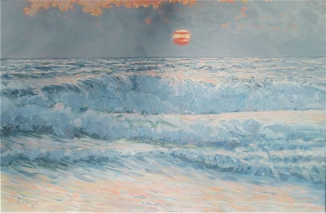 GLOW AT SEA