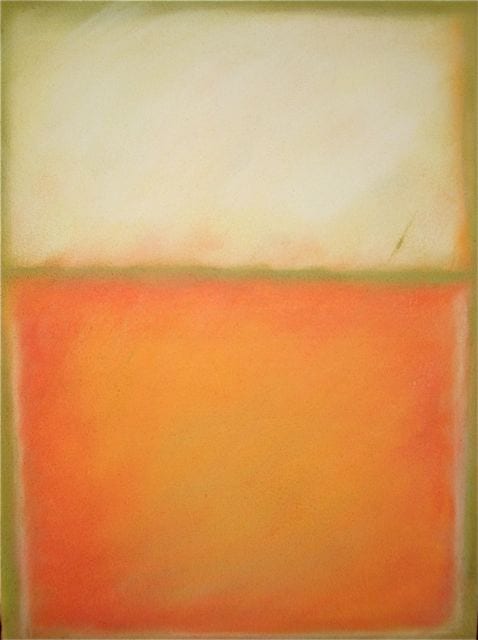 ROTHKO SERIES (WHITE/ORANGE)