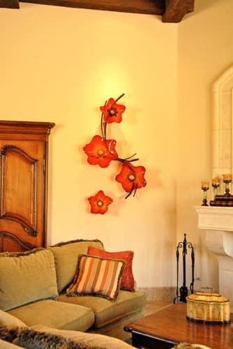 RED WALL FLOWERS