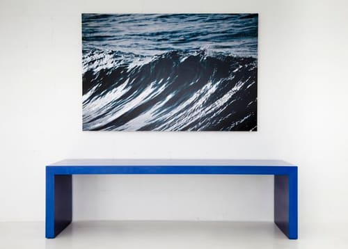 BLUE BENCH