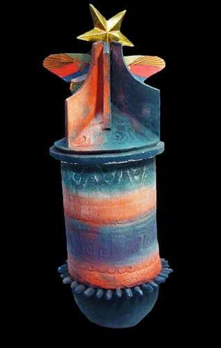 SALMON PINK CHALICE W/STAR