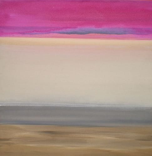 FUSCIA HORIZON DIPTYCH II