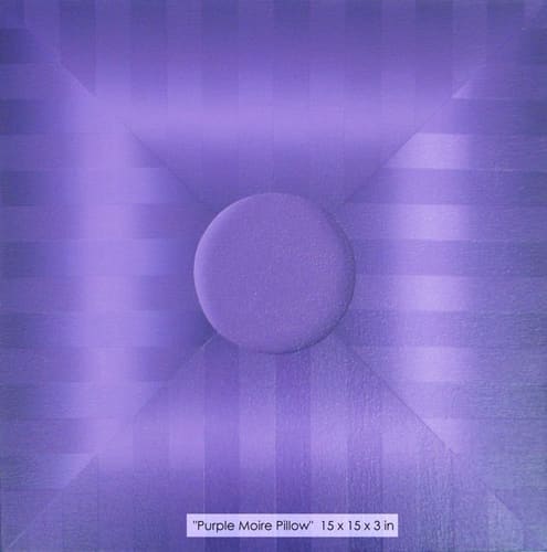 PURPLE MOIRE PILLOW