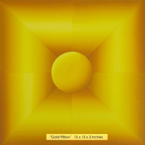 GOLD MOIRE PILLOW