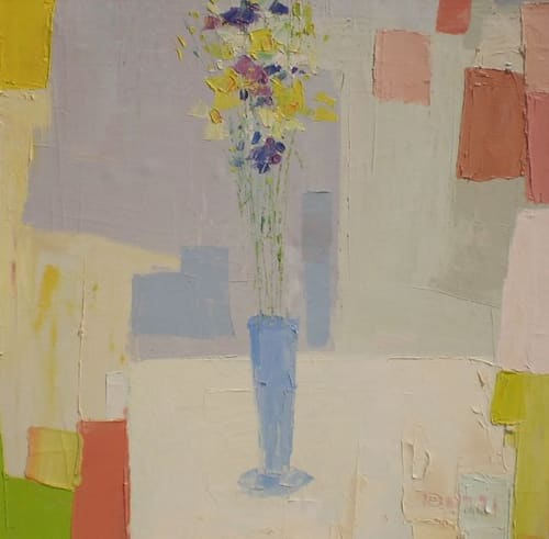 SQUARE FLOWER STILL LIFE