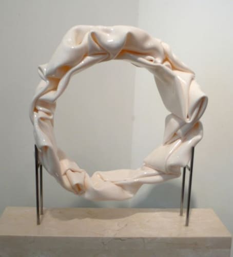 WHITE FOLDING CIRCLE (2014) #2
