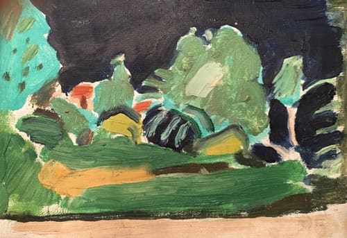 GREEN & NAVY LANDSCAPE