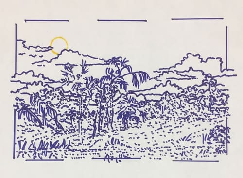 BLUE LANDSCAPE