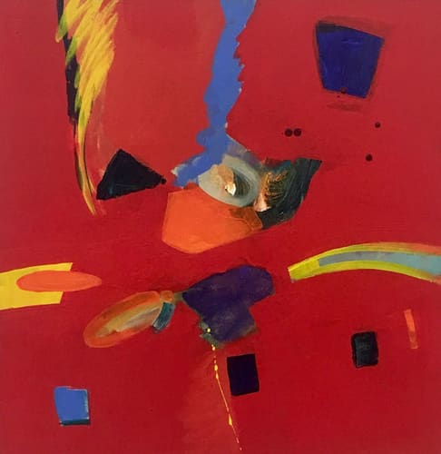 MID CENTURY RED RELIC I