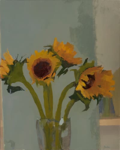 FIVE SUNFLOWERS # 1 2017