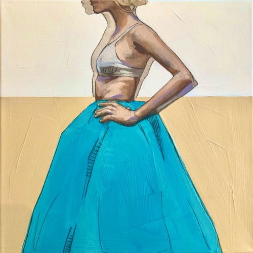 POSING IN AQUA