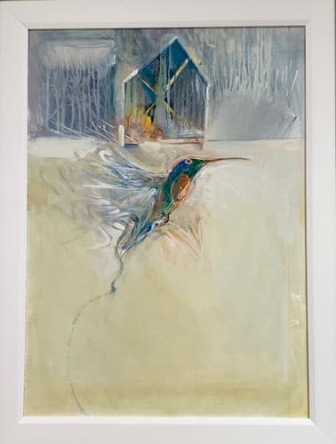 HUMMINGBIRD AND BARN 