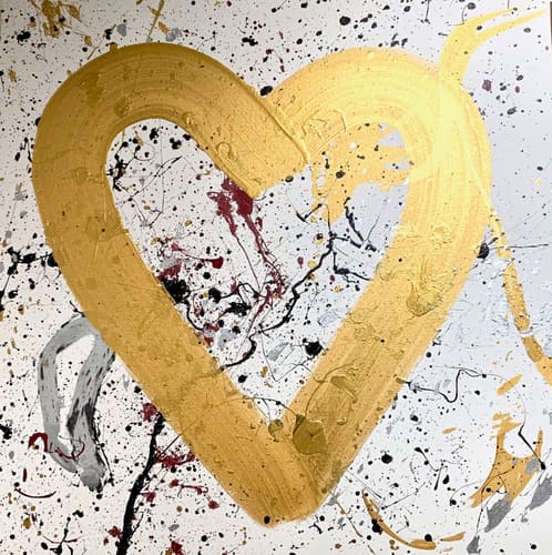 GILDED GOLD HEART 