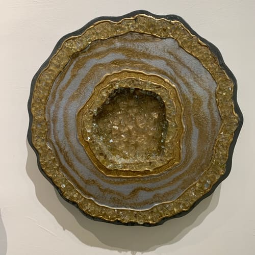 GOLD AND SILVER GEODE 