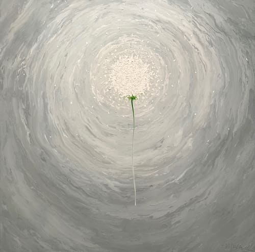 PEWTER DANDELION